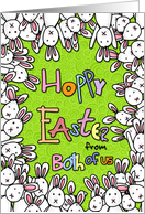 Hoppy Easter - from both of us card