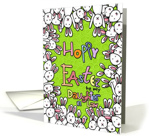 Hoppy Easter - to my daughter-in-law card (781526)