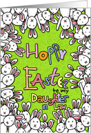 Hoppy Easter - to my daughter-in-law card