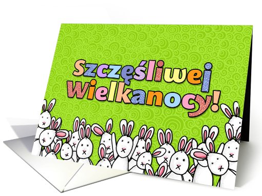 Polish - easter bunnies card (781568)