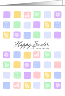 modern easter squares - Happy Easter to my son in law card
