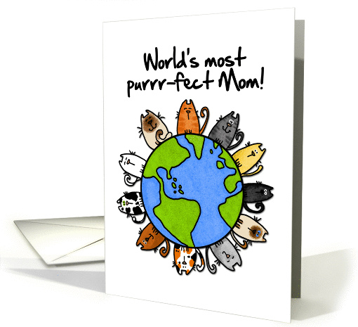 Mother's Day - World's most purrr-fect mom card (809208)