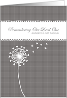 Memorial Service Invitation - Dandelion - Remembering Our Loved One card
