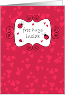 Free Hugs Inside - For Cancer Patient card