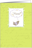Friend - Thinking of U with love card