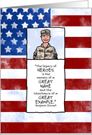 Army - Soldier - Memorial Day card