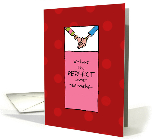 Perfect Sister - Happy Birthday card (833595)