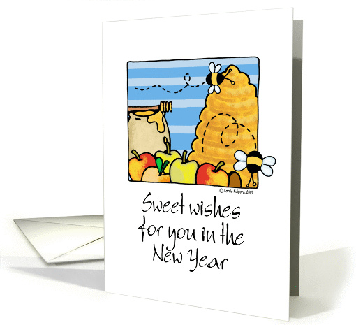 rosh hashanah - sweet wishes card (83412)