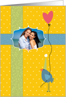 Birthday with Balloon - Customized Photo Card