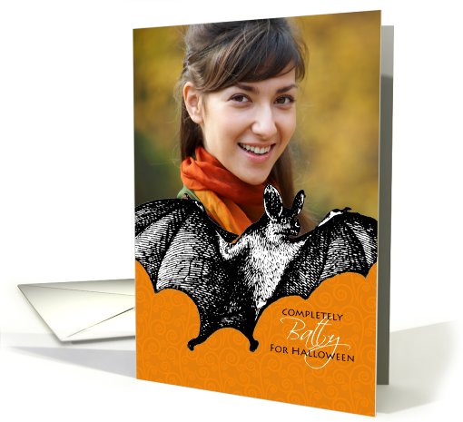 Vampire Bat - Halloween Customized Photo card (846719)