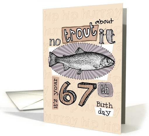 No trout about it - 67 years old card (850245)