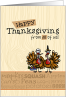 Happy Thanksgiving - from group card