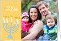 Hanukkah Menorah - Customized Photo card