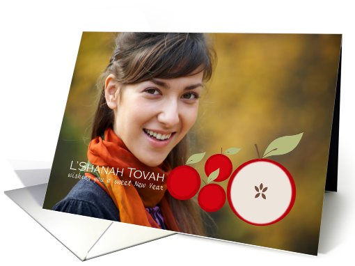 Rosh Hashanah Apples Customized Photo card (866521)
