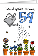 Wet My Plants - 59th Birthday card