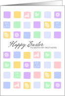 Modern Easter Squares - Happy Easter to both my Mothers card