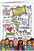 Mother’s Day Wordcloud - Birth Mother card