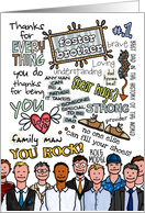 Father’s Day Wordcloud - Foster Brother card