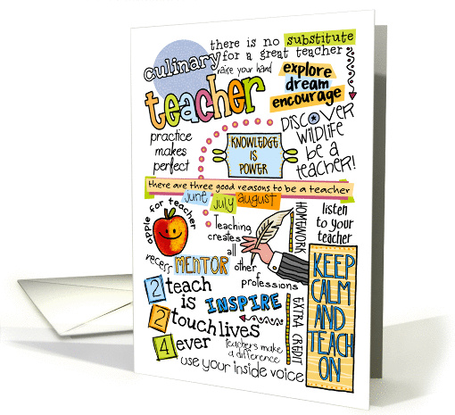 Culinary Teacher - Thank You card (928127)