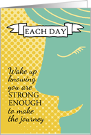 Strong Enough - Inspiration for Cancer Patients card