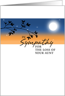 Loss of Aunt - Sympathy card