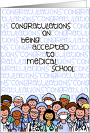 Congratulations - Acceptance to Medical School card