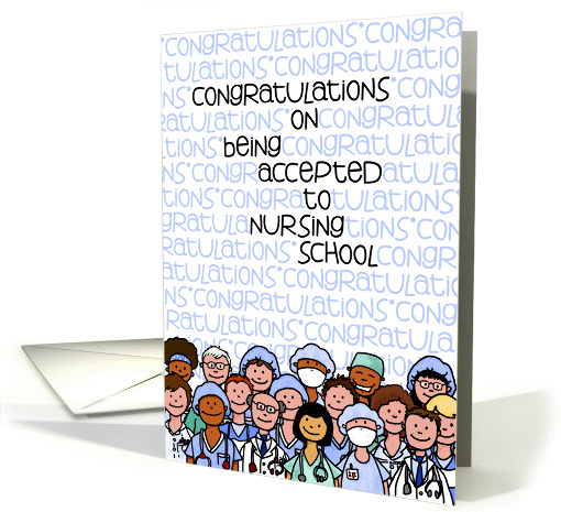 Congratulations - Acceptance to Nursing School card (942633)