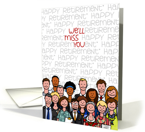 Miss You - Happy Retirement card (950583)