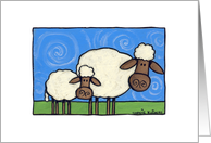 Family Reunion Flock Together Sheep card