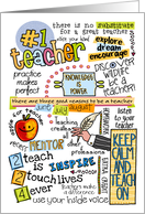 World Teachers’ Day - Word Cloud card