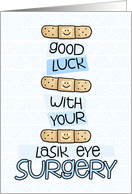 Lasik Eye Surgery - Bandage - Get Well card