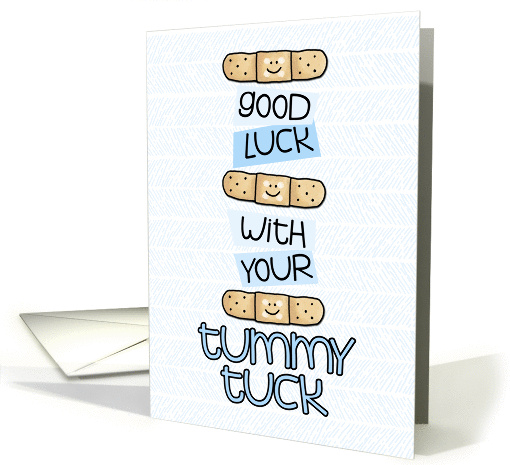 Tummy Tuck - Bandage - Get Well card (974611)