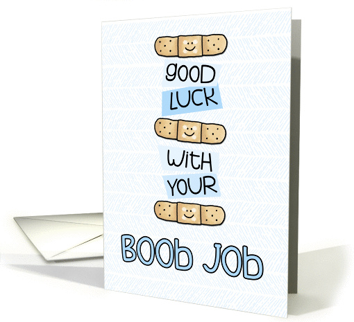 Boob Job - Bandage - Get Well card (974629)