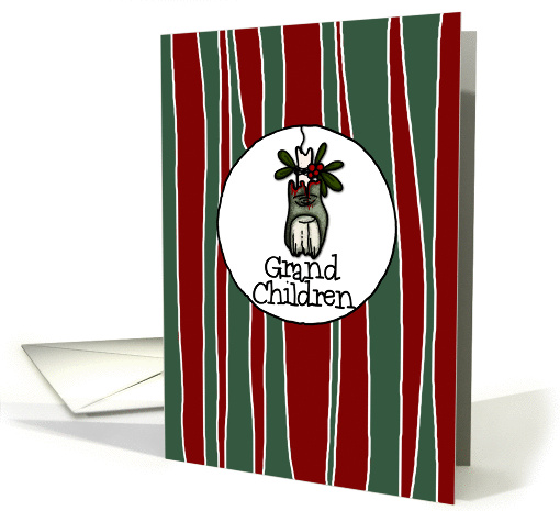 for Grandchildren - Mistle-toe - Zombie Christmas card (986183)