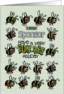 for Sponsor - Zombie Christmas - Zom-bees card
