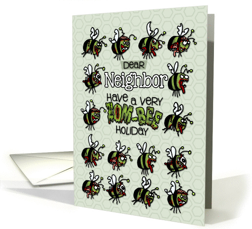 for Neighbor - Zombie Christmas - Zom-bees card (989469)