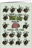 Across the Miles - Zombie Christmas - Zom-bees card