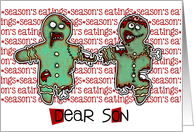 for Son - Zombie Christmas - Season’s Eatings card
