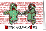 for Godparents - Zombie Christmas - Season’s Eatings card