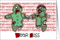 for Boss - Zombie Christmas - Season’s Eatings card
