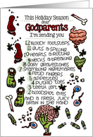 for my Godparents - 12 Days of Zombie Christmas card