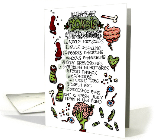 12 Days of Zombie Christmas card (996491)