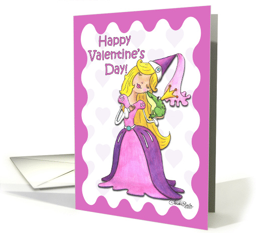 Happy Valentine's Day Toad Kisses Princess card (1015829)