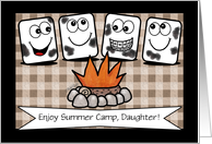 Customizable- Thinking of You-Summer Camp For Daughter- Marshmallows card