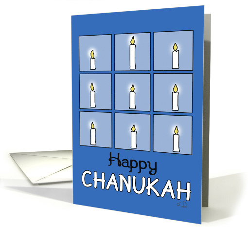 Nine Candles-Happy Chanukah card (1345366)