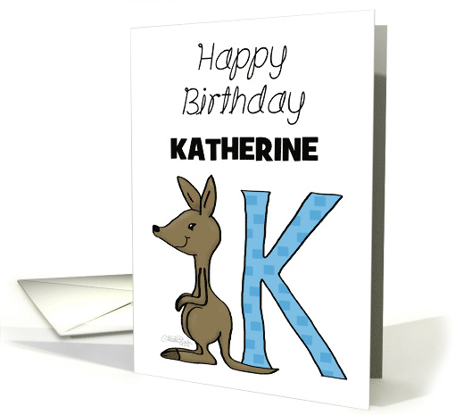 Customized Name Happy Birthday for Katherine Kangaroo... (1438656)