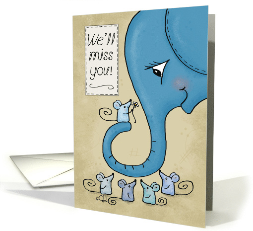 Happy Retirement from Colleagues Elephant with Mice We'll... (1440120)