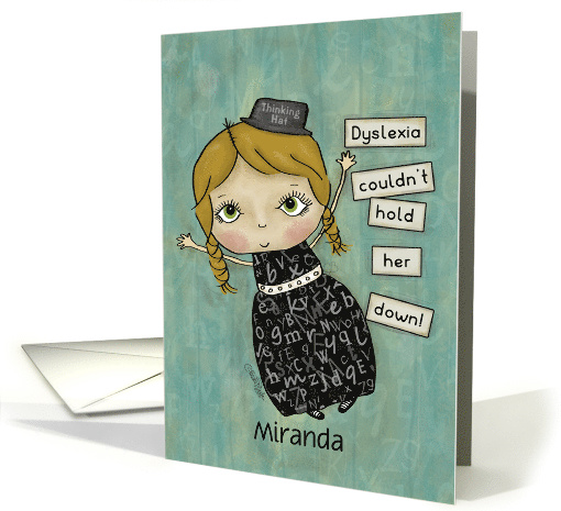 Customizable Names Encouragement for Dyslexic Girl with... (1440548)
