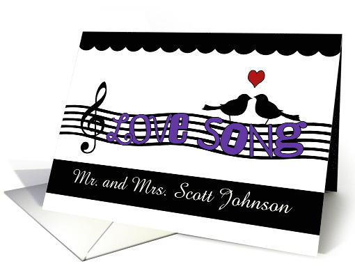 Love Song-Customizable Names Congratulations for Marriage... (1466564)