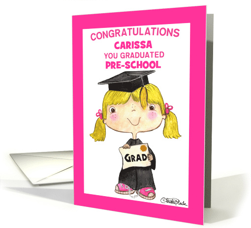Little Blond Graduate Personalized Name and Grade... (1479580)